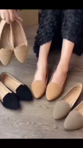 HOU Korean  Fashion  Women Pointed  Doll Shoes  Office Flat  Shoes Daily  Loafer    # A-68  size  35-40