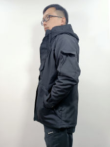 Mens Outdoor Tactical Camouflage Jacket Winter Thickened Fleece Lined Windproof Waterproof Army Coat Urban Outdoor Style