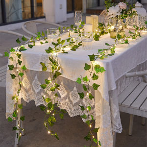 Auoyo Solar 2M / 5M Fake Vines LED Solar String Lights Artificial Plants Patio Decor Hanging Fake Ivy Greenery Garland Plants Fake Leaves For Balcony Decor / Outdoor Wall Decor / Garden Decor / Party