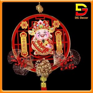 Dải Trang Trí Thần Tài Bông Hoa Kim Tiền Đồ Trang Trí Tết Rước May Mắn Tài Lộc DG-163