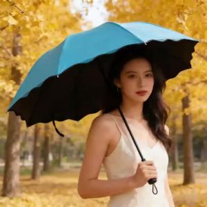 1 PCS rain sunshine both umbrella  With a Fashionable Design That Blooms When Exposed to Water Providing Shade Sun Protection