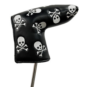 Skull Pattern Golf  Blade Putter Headcover PU Waterproof and Oil Resistant Golf Club Head Cover golf accessories golf gifts