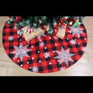 O-KAY Christmas Tree Skirts Christmas Tree Carpet Apron Tree Decor Round Carpet Christmas Decor