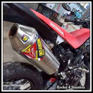 Knalpot Norifumi Rocket4 SS CRF150L KLX150 WR155 DTracker Viar Cross X 150
