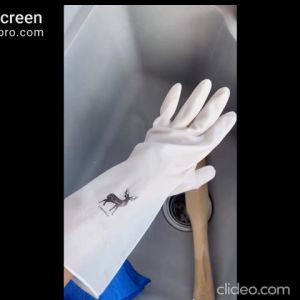 Clearance Dishwashing Gloves Waterproof Housework Kitchen Scrub Cleaning Sarung Tangan Getah