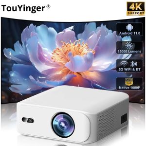 Touyinger L9 1080P Projector Mini Portable Full HD 4K Projector Video 15000 Lumens Home Theater Beam TV Android Version Option
