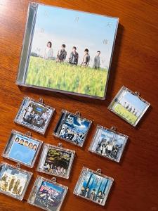 Mini NFC CD Keychain May Album Birthday Gift Creative Festival Supplies Cute Rabbit Brand Plastic Material Support Pendant