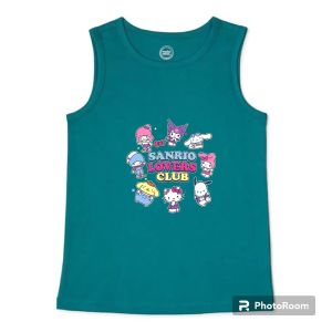 Atasan singlet anak cewek gambar sanrio karakter buat usia 2-10 tahun