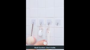 Strong Wall Self Adhesive Sticker Hook No Drill (10pcs Pack)