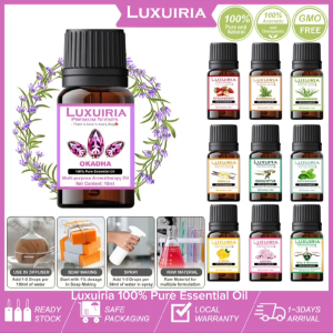 LUXUIRIA 100% Pure Essential Fragrance Oil Raw Material - Oil and Water Soluble aromatherapy hotel & nature inspired for air freshener scents for room car air humidifiers oil diffusers oil burners atomizers revitalizer and sprayers 10ml