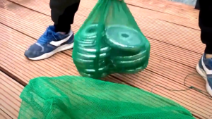 1/5Pcs Fishing Net Bag Free Mesh Bag Nylon Fishing Net High Quality Green Bags Fishing Net