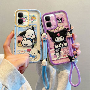 Phone Case Infinix Smart 10 Smart10 Cute Colour Graffiti 3D Cartoon Casing with Dolls Lanyard Lens Protection Silicone Soft Back Cover