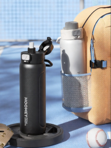HOOMEY | Large Capacity Straw Childrens Insulated Water Bottle