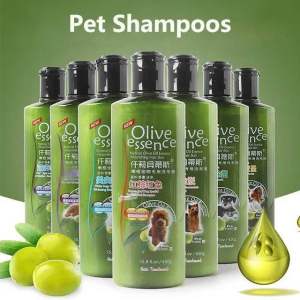 Syampu kucing dan anjing pati zaitun ORGANIC OLIVE ESSENCE PET DOG CAT SHAMPOO ANTI BACTERIA penjagaan bulu kucing