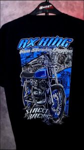 Kaos Racing RX King 2 Stroke Engine Baju Distro Motor Herex RXKING Two Stroke 2 Tak Tshirt Otomotif GBA5074