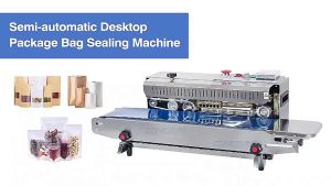 เครื่องซีลฟิล์มต่อเนื่องอัตโนมัติ ZONESUN FR-900 เครื่องซีลถุงพลาสติก เครื่องซีลอาหารแบบขยายสายพาน