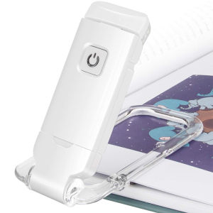 Amber Book Reading Light LED Clip on Book Lights Reading Light for Books in Bed Small Book Light for Kid 3 Brightness Adjustable