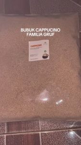 BUBUK MINUMAN RASA CAPPUCINO 1 KG KUALITAS PREMIUM MERK FAMILIA GRUF ASLI KOPI CAPPUCINO CINCAU