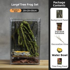 Tailwise | anti lizard Ecological Reptile Terrarium For Gecko Lizard Tree Frog Snake Turtle