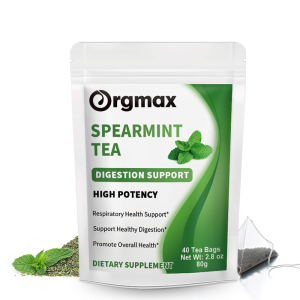 Orgmax Spearmint Tea Support Healthy Digestion & Immune Clear Lungs and Moisten Throat Powerful Antioxidant Refreshing Herbal Supplement