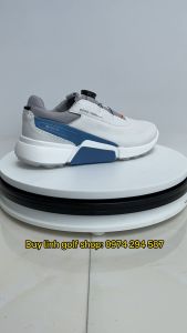 giày golf nam ecco biom có nút vặn tiện lợi chất liệu da PU không thấm nước