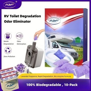 10pc RV Black Water Tank Septic Tank Enzyme TreatmentDrain DeodorizingToilet Paper DissolvingPortable Feces Degradation Agent