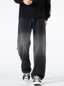 Warrior | American Style High Street Fade Loose Straight Thin Mens Jeans