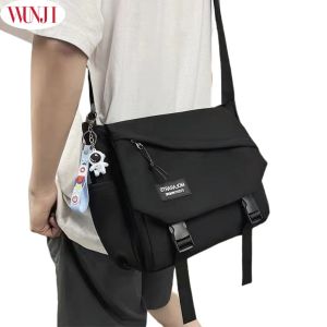 กระเป๋าสะพายไหล่ ความจุใหญ่ ใส่แล็ปท็อป 13.3 นิ้ว สีดำ เรียบหรู ใช้ได้ทั้งผู้ชายและผู้หญิง