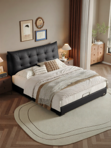 Custom High-End 1.8m Leather Bed Frame
