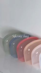 Nadokido x SILIKOON Premium Silicone Bag Medium 2000ml Pouch Food Grade Leakproof - Storage Silikon Tempat Penyimpanan Botol ASI Buah Makanan Make Up Skincare Serbaguna Ukuran Sedang 2000 ml
