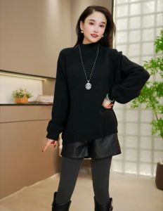 Áo Sweater Pullover Dày Elegent Rộng