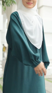 Hot Selling 2025 Cey Italian Cotton Kaftan Fizah Abaya Dress Muslimah By Rubaba