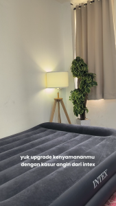 INTEX Kasur Angin Durabeam Queen Pillow Raised Airbed 64124