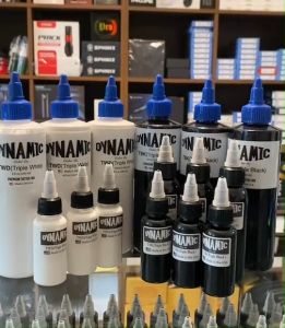 DYNAMIC TRIPLE BLACK TATTOO INK หมึกสีดำสำหรับสัก สีไดนามิค TBK สีดำ