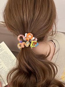 Adorable Durable Hair Ties Womens Stylish Phone Cord Hair Bands Elastic Band Hair Accessories Korean Style Fresh out New