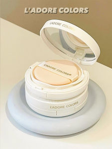 LADORE COLORS Milk Melting Shimmer Cushion Foundation Light Concealer Double-Layer Milk Custard BB Cream Foundation Moisturizing Longwear Foundation Genuine Goods