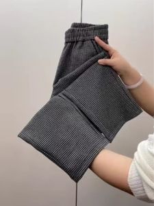 Quần Dài Thường Ngày Cạp Cao Cho Nữ Mùa Xuân Thu Quần Dài Ống Đứng Ôm Sát Thời Trang Đa Năng Quần Harlan