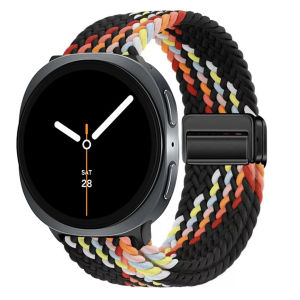 Magnetic Braided Strap for Samsung Galaxy Watch 8 40 44mm 8 Classic Nylon Sport Band for Galaxy 8 Classic 46mm Colorful Bracelet