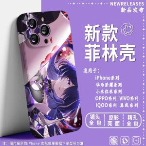 Xingqiong Iron Road Phone Case New Hell Design Compatible with Apple 16 Divergent Universe iPhone 14 Honkai Genshin Xiaomi 14 Redmi K70 Huawei M60 OnePlus Ace IQOO 12 Hard Shell Creative Protective Cover