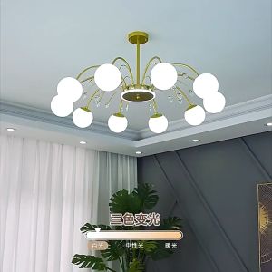 Nordic Chandelier Living Room Pendant Lamp Tri Color Ceiling Light Bar Counter Drop Hanging Lights