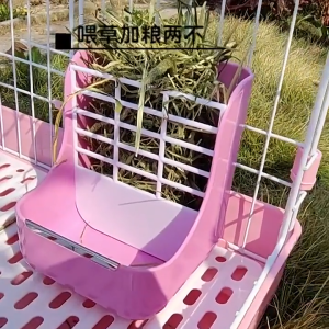 2 dalam 1 pemegang rak hay multi-fungsi & feeder untuk arnab chincillas dan haiwan kecil/2 in 1 multi-functional hay rack holder & feeder for rabbits guinea pigs chincillas and small animals