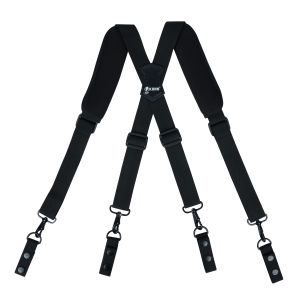 KUNN Tactical Duty Belt Suspenders with Metal HookMen Padded Police Harness for Duty Belt
