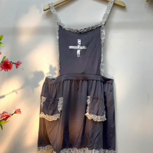 COSTUME LINGERIE WANITA COSPLAY APRON PERAWAT LACE ABU-ABU PREMIUM CL47