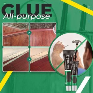 All-Purpose Glue Quick Drying Waterproof Extra Strong Sealant Powerful Nail Free Adhesive Fix for Plastic Glass Metal Ceramic