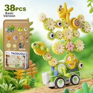 TAODUDU | 3-6 Years Girls Birthday Present Electric Transformable Gears Educational Toy