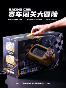 Ô tô đồ chơi đường đua xe có màn hình chuyển động bé điều khiển vô lăng như thật