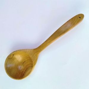 sendok sup dari kayu jati asli panjang 22 cm