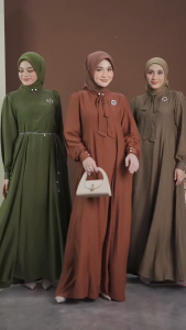 NADHEERA LUXURY MAHOLYA DRESS GAMIS DEWASA ELEGANT BAHAN RAYON PREMIUM