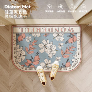 Thảm Ngâm Chân Phòng Tắm American Style Thảm Ngâm Chân Bằng Bùn Tếch Thấm Hút Nước Thiết Kế Hoa Họa Tiết Sinh Động Đồ Dùng Nhà Cửa