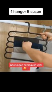 Hanger Susun 5 Laundry Gantungan Multifungsi Scarf Gantungan Jilbab Hanger 5in1 By Einstein-Store